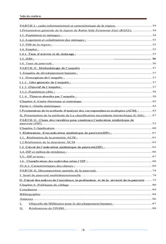 Indicateur synthetique de pauvrete et Aide A la decision