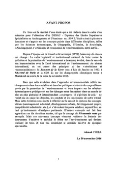 Industrie, pollution industrielle et compétitivité: cas de Mohammadia