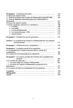 Industrie, pollution industrielle et compétitivité: cas de Mohammadia
