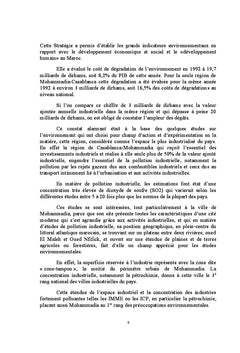 Industrie, pollution industrielle et compétitivité: cas de Mohammadia