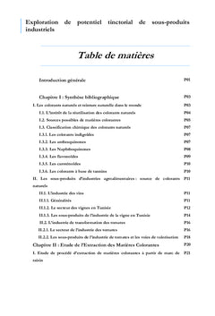 Exploration du potentiel tinctorial de sous-produits industriels