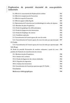 Exploration du potentiel tinctorial de sous-produits industriels