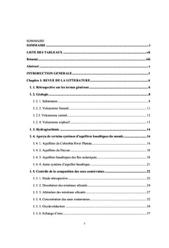 Hydrogeochimie des systemes d'aquiferes du Plateau Bamoun; Cameroun