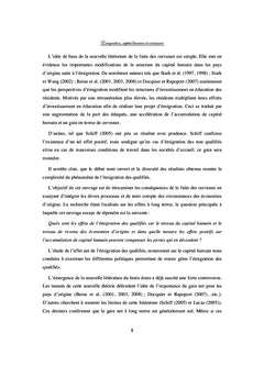 Emigration, Capital Humain et Croissance : Gain ou perte des cerveaux?