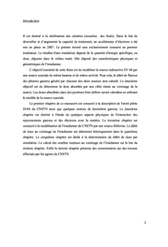 Modelisation de L'irradiateur du CNSTN et Calcul des Courbes Isodoses