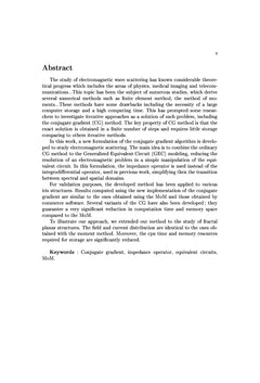 Méthode du GC pour l'étude de la diffraction électromagnétique