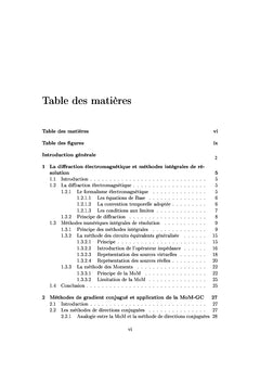 Méthode du GC pour l'étude de la diffraction électromagnétique