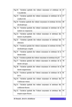Contribution a l'etude d'impact de la pollution sur les cours d'eaux
