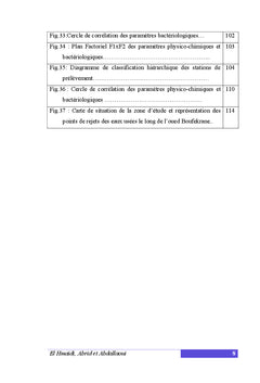 Contribution a l'etude d'impact de la pollution sur les cours d'eaux
