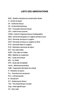 Traitement des eaux usées urbaines par infiltration percolation