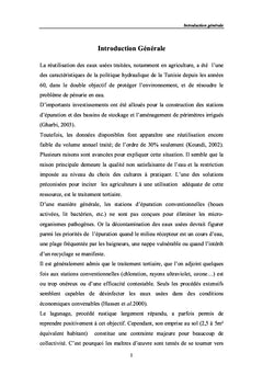Traitement des eaux usées urbaines par infiltration percolation
