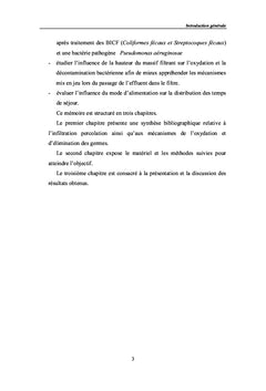 Traitement des eaux usées urbaines par infiltration percolation