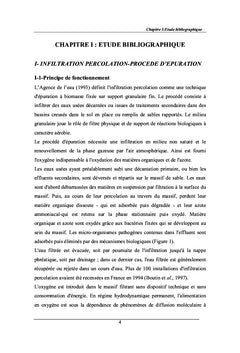 Traitement des eaux usées urbaines par infiltration percolation