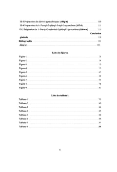 Synthèse de quelques pyrazolines et etude de leur activite biologique
