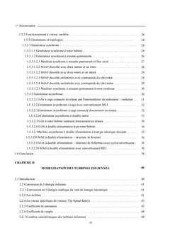Modélisation d'un aérogénérateur synchrone à aimants permanents