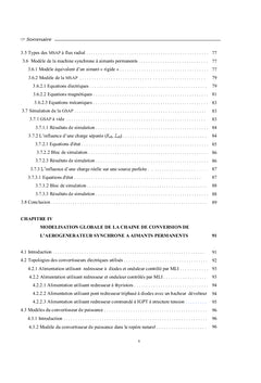Modélisation d'un aérogénérateur synchrone à aimants permanents