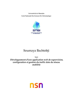 Application web de supervision, configuration du traffic data