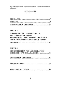 L'economie solidaire en Kabylie