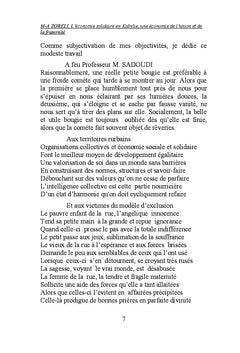 L'economie solidaire en Kabylie