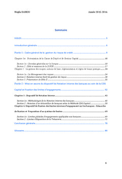 Calibrage des limites d'exposition interne des contreparties bancaires