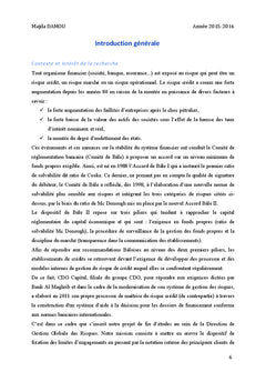 Calibrage des limites d'exposition interne des contreparties bancaires