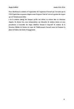 Calibrage des limites d'exposition interne des contreparties bancaires