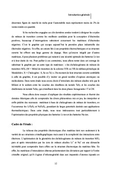 Les Batteries Li-ion et Na-ion