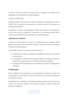 Conception du tableau de bord prospectif:outil de performance globale