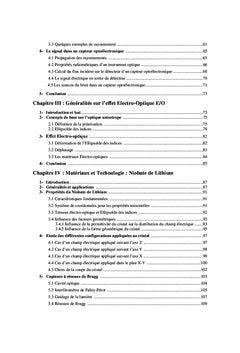 Etude et Conception de Capteurs A base de Niobate de Lithium.