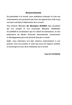 Analyse sectorielle des IDe et de la croissance economique au Maroc