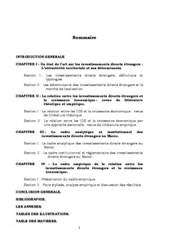Analyse sectorielle des IDe et de la croissance economique au Maroc