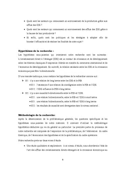 Analyse sectorielle des IDe et de la croissance economique au Maroc