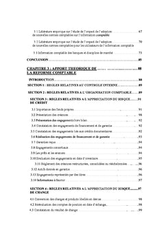 Reforme comptable et discipline de marche