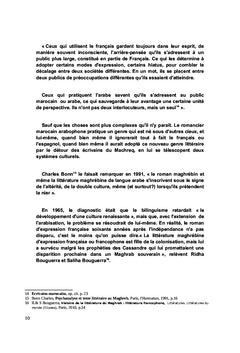 Langues et Litteratures au Maroc