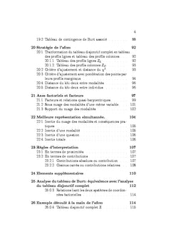 Statistique exploratoire multidimensionnelle: Donnees qualitatives