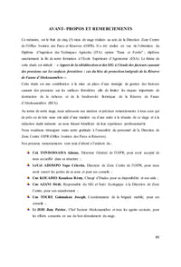 Les Pressions Sur Les forets: Apport De La Teledetection et Des SIG