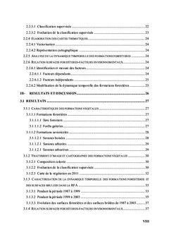Les Pressions Sur Les forets: Apport De La Teledetection et Des SIG
