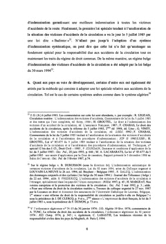 L'indemnisation Des Victimes D'accidents De La Circulation