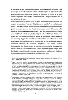 L'indemnisation Des Victimes D'accidents De La Circulation