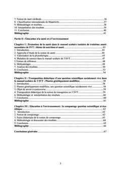 Enseignement des sciences: enjeux didactique et bioethique