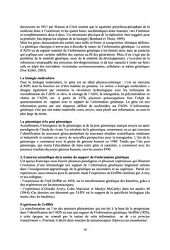 Enseignement des sciences: enjeux didactique et bioethique