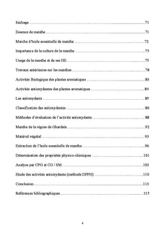 L'activité biologique de l'huile de menthe de la région de Ghardaia