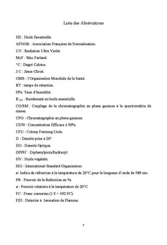 L'activité biologique de l'huile de menthe de la région de Ghardaia