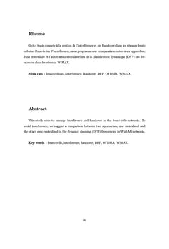 Resolution du probleme d'interference dans les reseaux femtocells
