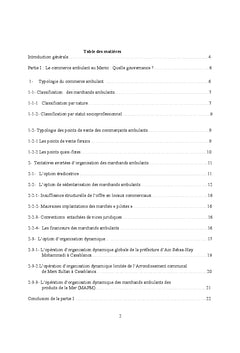 Commerce ambulant au Maroc: Problématique et restructuration