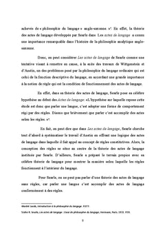 Les regles du langage chez Searle