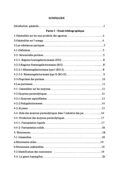 Les enzymes pectinolytiques