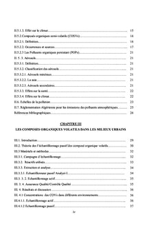 Evaluation des teneurs en polluants atmospheriques