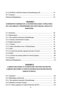 Evaluation des teneurs en polluants atmospheriques