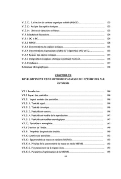 Evaluation des teneurs en polluants atmospheriques